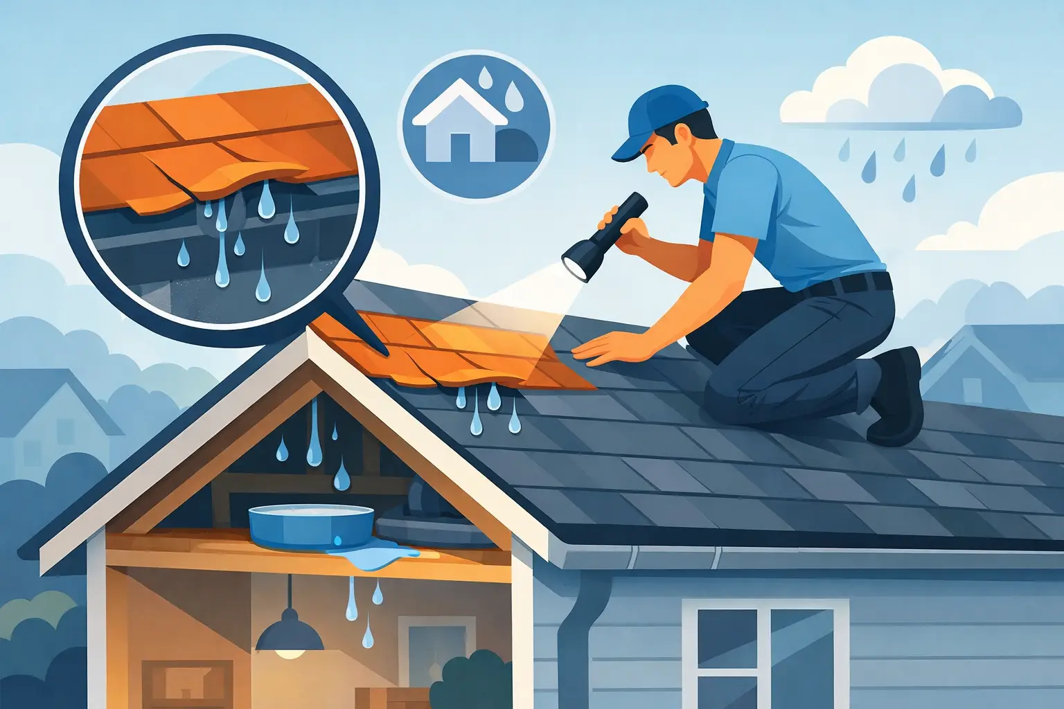 How to Find Roof Leaks Before Damage Spreads