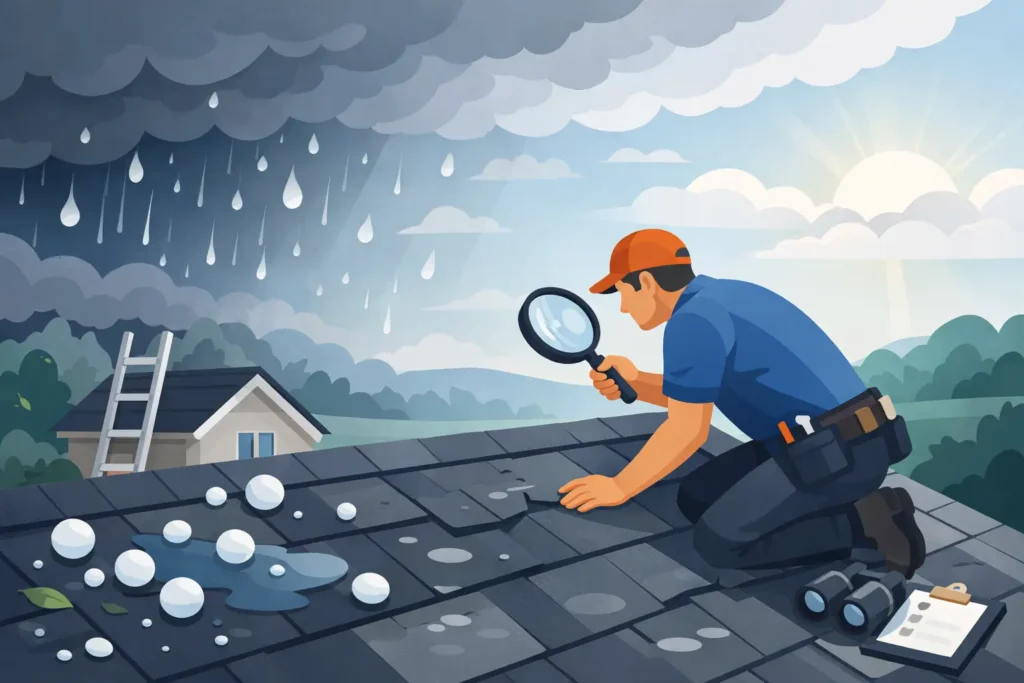 Roof Inspection After a Hail Storm: 7 Steps